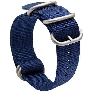 Blue Nylon Watch Strap